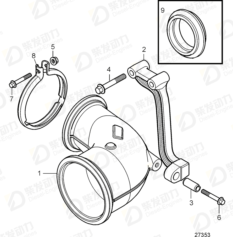 VOLVO Bracket 21725030 Drawing